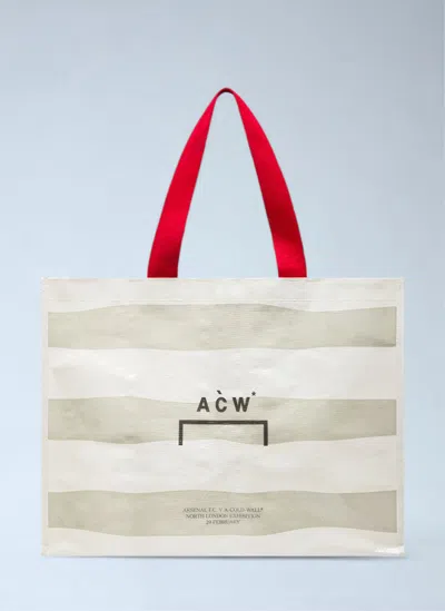 A-cold-wall* Logo Motif Tote Bag In Neutral