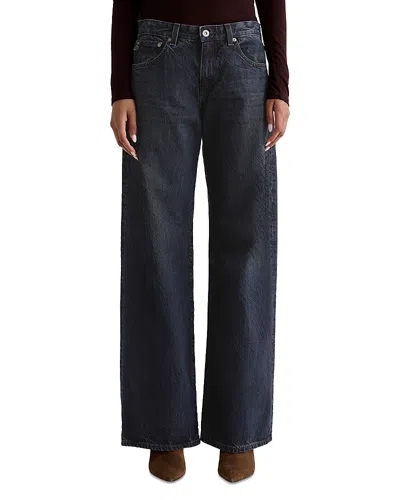 Ag Adria Low Rise Wide Leg Jeans In 2 Years Prose In Blue