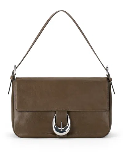 Staud Harlow Medium Leather Bag In Brown