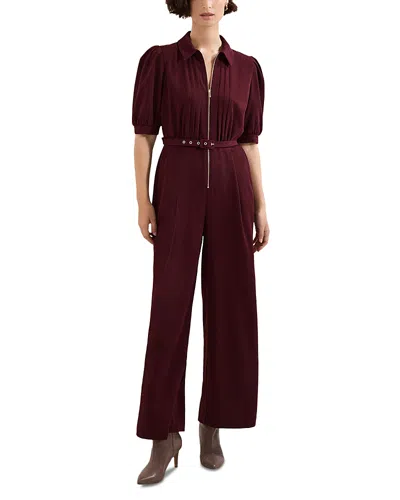 Phase Eight Candice Jumpsuit In Burgundy