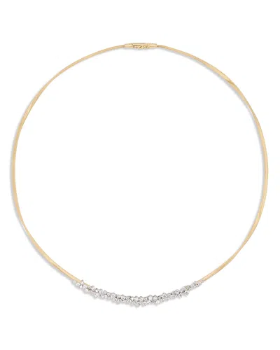 Marco Bicego 18k Yellow Gold Marrakech Diamond Graduated Cluster Collar Necklace, 16.5 In Gold