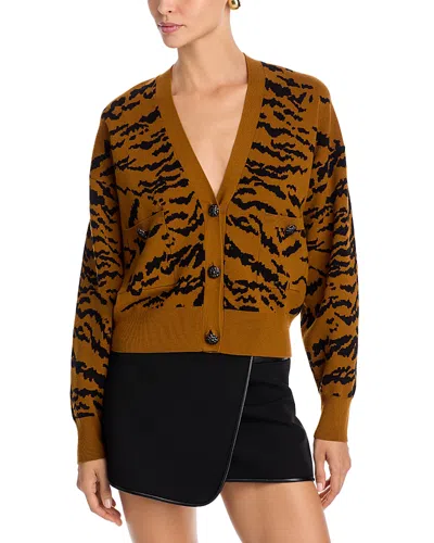 Essentiel Antwerp Tiger Cardigan In Brown