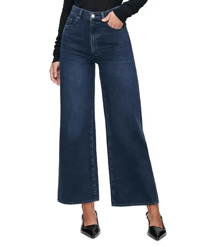 Dl1961 Hepburn High Rise Wide Leg Ankle Jeans In Crater Lake