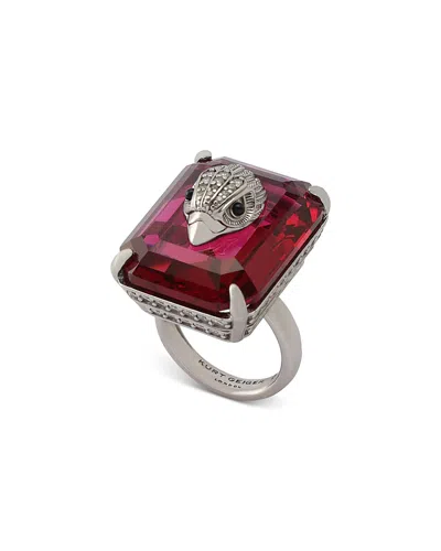 Kurt Geiger Signature Eagle Gem Cocktail Ring In Multi