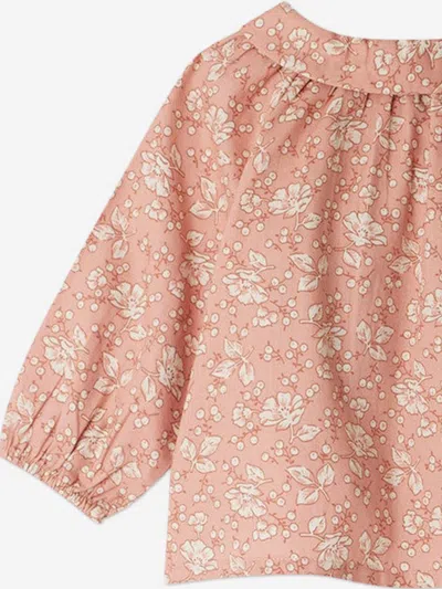 Bonpoint Baby Girls Floral Domino Blouse In Pink