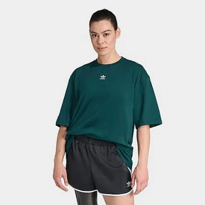 Adidas Originals Women's Originals Essentials Boyfriend Loose T-shirt In Green