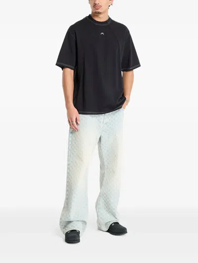 A-cold-wall* Millbank Topstitch T-shirt In Black