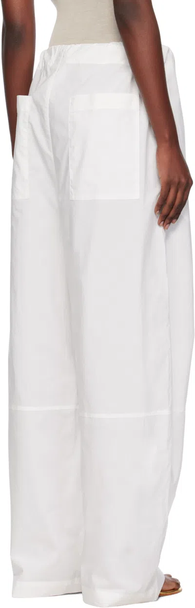 Paris Georgia Uma Drawstring Trousers In White