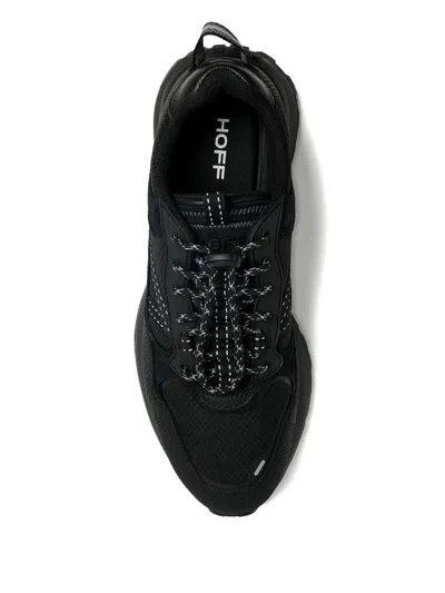 Hoff City Of Road Suede Panelled Sneakers In Black
