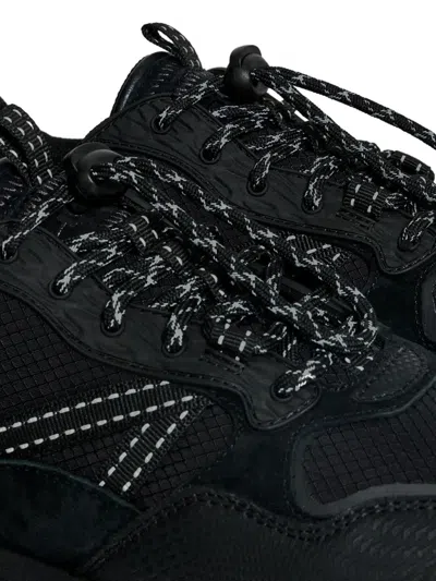 Hoff City Of Road Suede Panelled Sneakers In Black