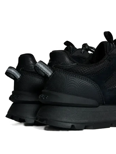 Hoff City Of Road Suede Panelled Sneakers In Black