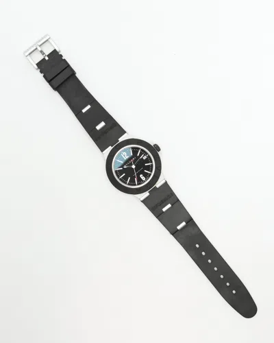 Bvlgari Diagono Aluminum 40mm Ref Bb40at Watch In Black