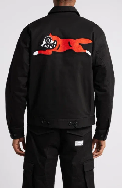 Icecream Worker Jacket In Black