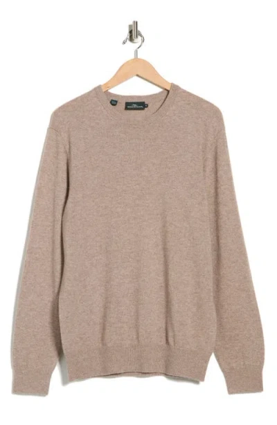 Rodd & Gunn Wool & Cashmere Crewneck Sweater In Neutral