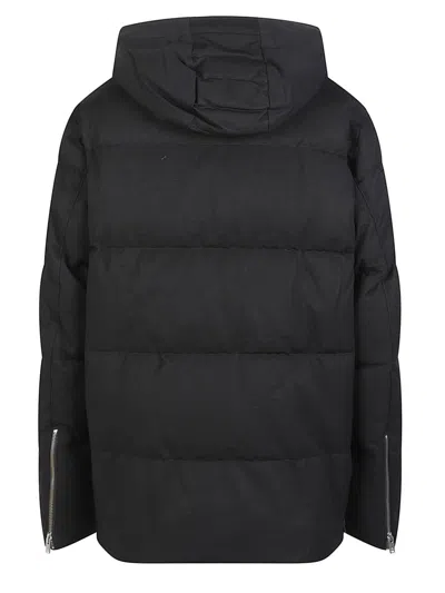 Moose Knuckles High-collar Padded Jacket With Detachable Hood And Adjustable Cuffs In Black