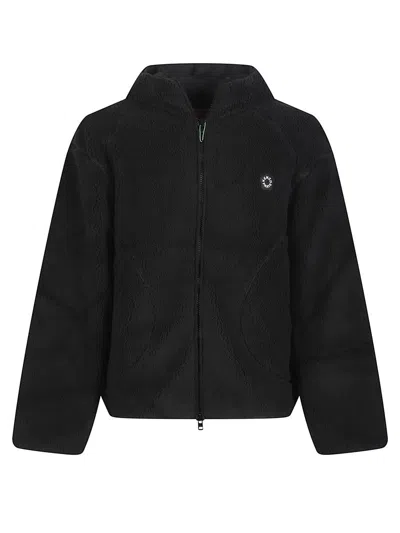 Kenzo Floral Patterned Hooded Sweatshirt In Black