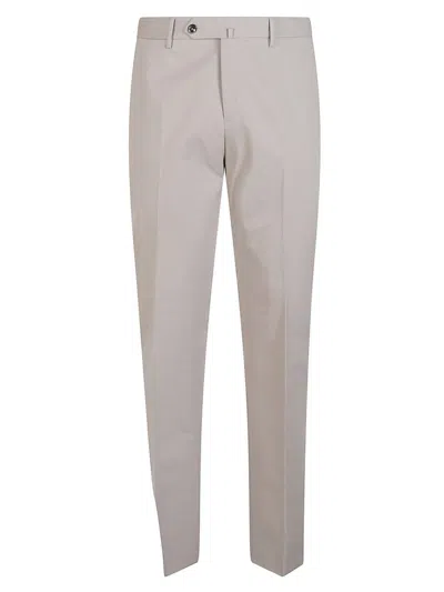 Pt Torino Tailored Cotton Trousers In Brown