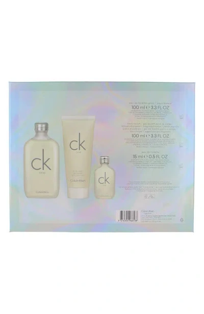 Calvin Klein Ck One 3-piece Gift Set $90 Value In Multi