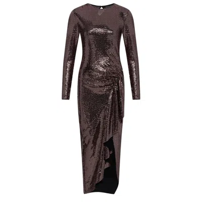 Thisisu Collection Women's Emily Sequin Dress - Rose Gold In Brown