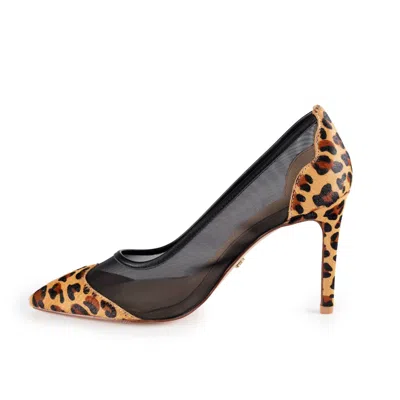 Polina Magiy Women's Black Larisa Leopard In Gold