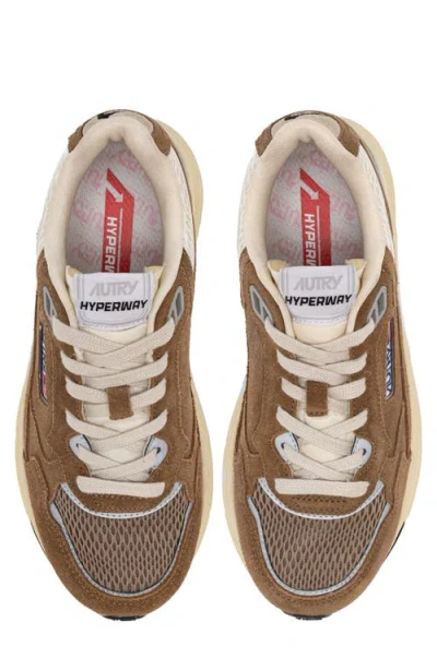 Autry Hyperway Suede And Mesh Low-top Sneakers In Multi