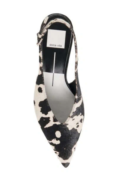 Dolce Vita Alenna Slingback Pointed Toe Kitten Heel Pump In Multi