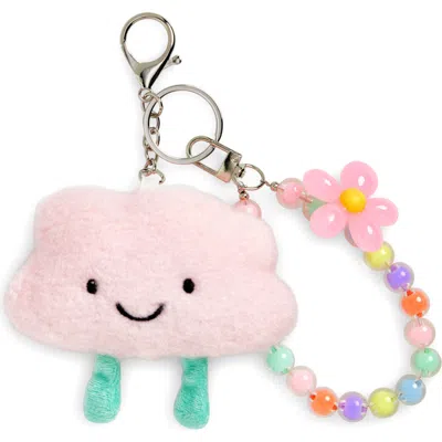 Cara Kids' Pink Cloud Plush Bag Charm In Pink