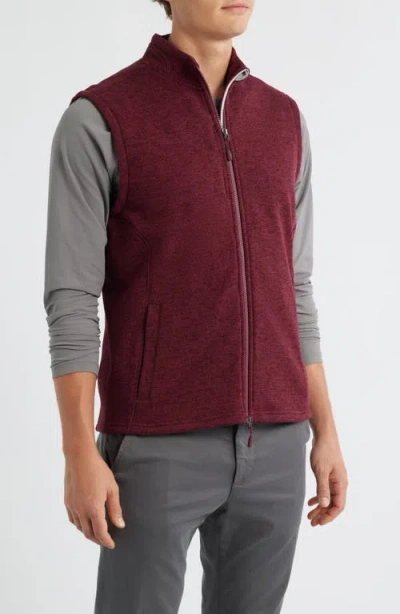 Johnnie-o Denalis Vest In Burgundy