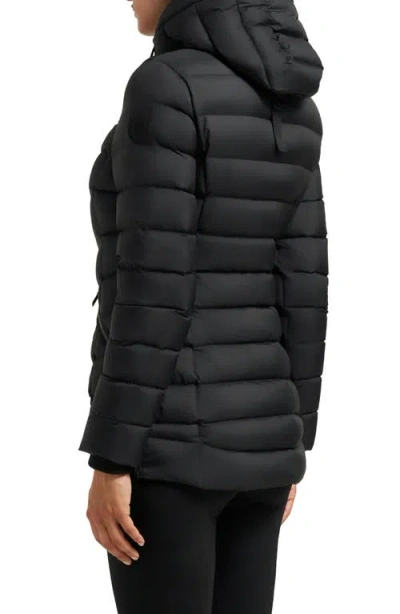 Moose Knuckles Rockcliff 5 Water Repellent Hooded 800 Fill Power Down Puffer Jacket In Black