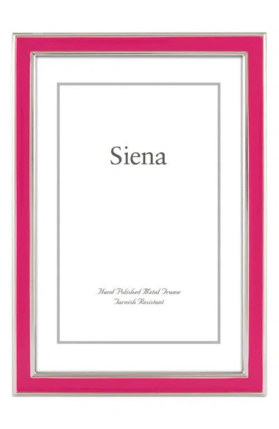 Siena Narrow Enamel 4 X 6-inch Picture Frame In Pink