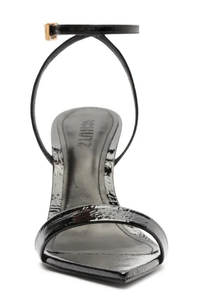 Schutz Elisha Ankle Strap Sandal In Black