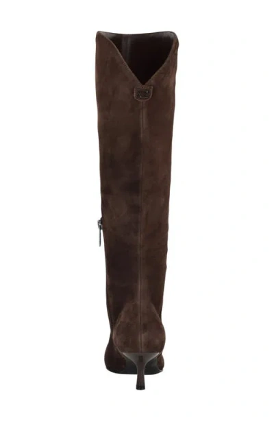 Guess Women's Yania Tall Mid Heel Dress Boots In Brown
