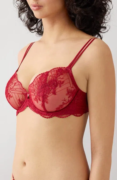 Wacoal Midnight Soiree Underwire Bra In Red