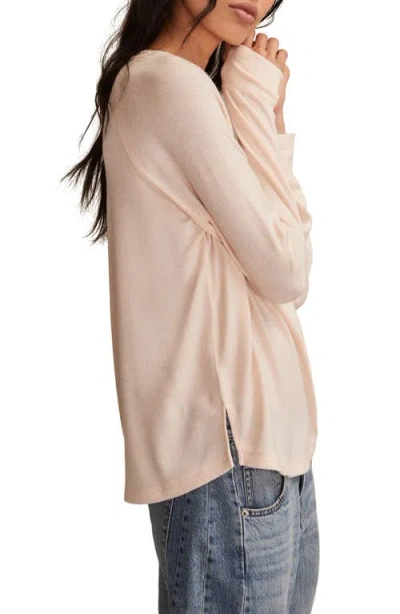 Lucky Brand Long Sleeve Crewneck T-shirt In Pink