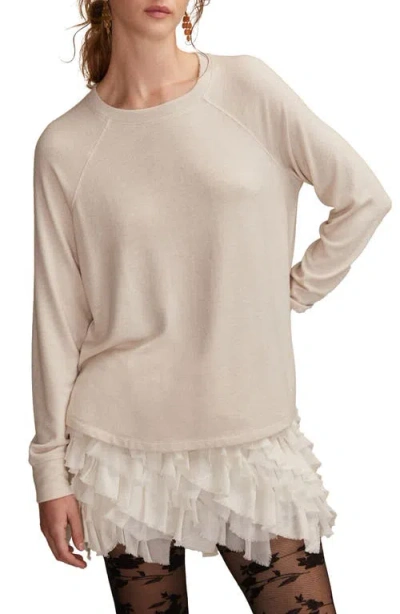 Lucky Brand Long Sleeve Crewneck T-shirt In Neutral