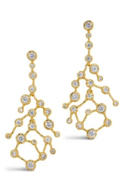 Alexis Bittar Alexis Bitar Asterales Cubic Zirconia Celestial Statement Earrings In Gold