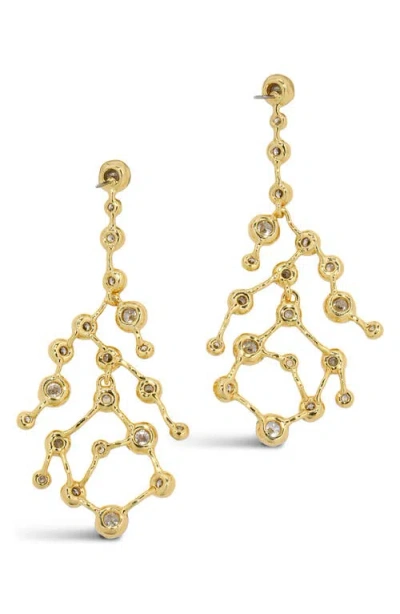Alexis Bittar Alexis Bitar Asterales Cubic Zirconia Celestial Statement Earrings In Gold