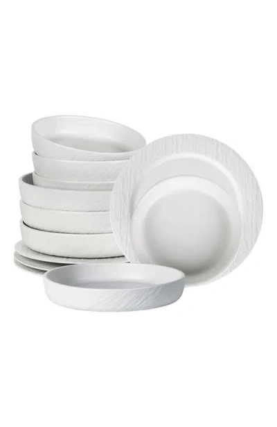 Stone Lain Senso 12 Pc. Dinnerware Set, Service For 4 In White