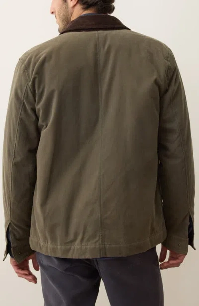 Marine Layer Waxed Canvas Barn Jacket In Green