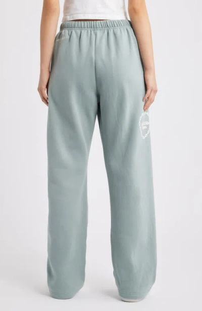 The Mayfair Group Soulful Cotton Blend Wide Leg Sweatpants In Blue