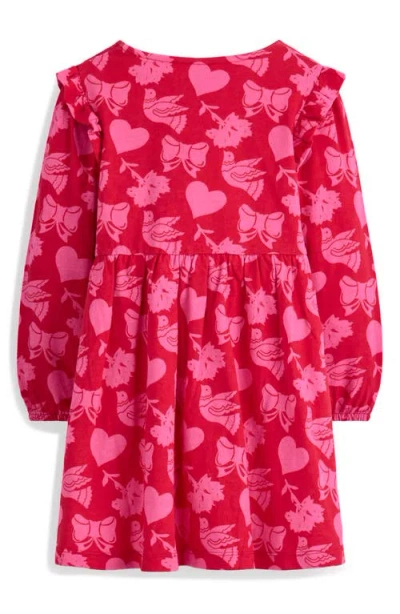 Mini Boden Kids' Print Cotton Jersey Dress In Red