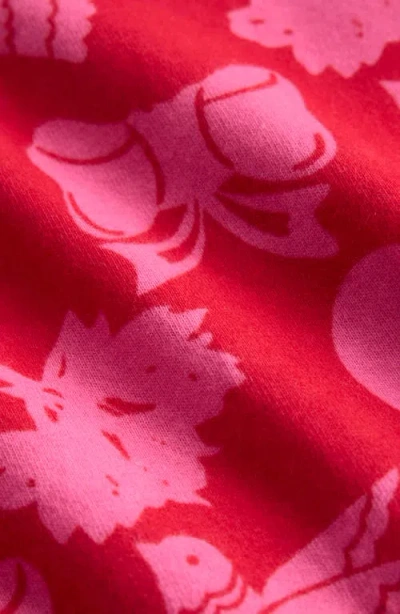 Mini Boden Kids' Print Cotton Jersey Dress In Red