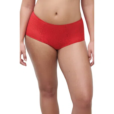 Chantelle Lingerie Norah Comfort High Waist Briefs In Red