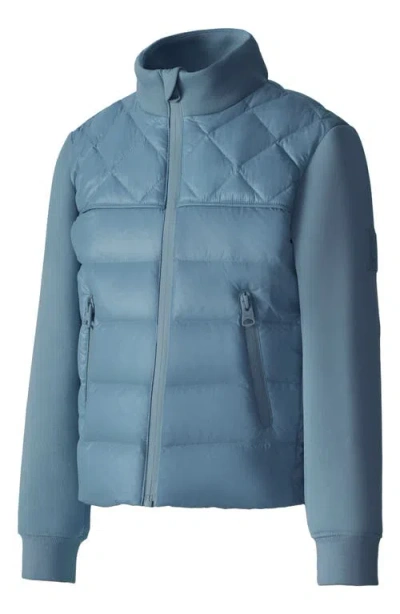 Mackage Kids' Audel Hybrid Down Jacket In Blue