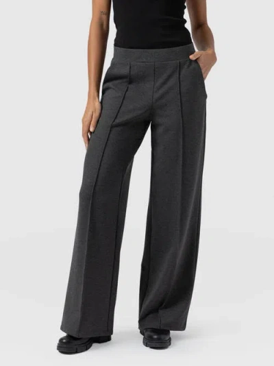 Saint + Sofia Keller Wide Leg Pant In Gray