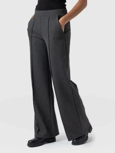 Saint + Sofia Keller Wide Leg Pant In Gray