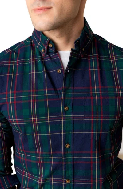 Hope & Henry Organic Long Sleeve Stretch Poplin Button Down Shirt In Multi