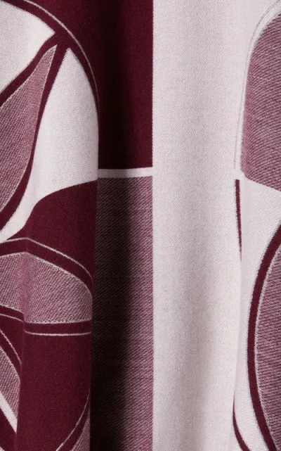 La Doublej Logo-print Cape In Brown