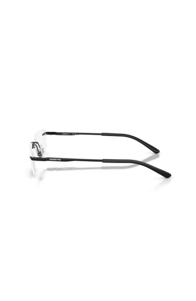 Arnette 58mm Rectangle Optical Glasses In Black