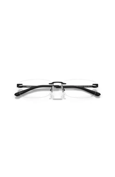 Arnette 58mm Rectangle Optical Glasses In Black